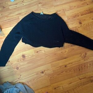 Garage Cropped Knit Sweater